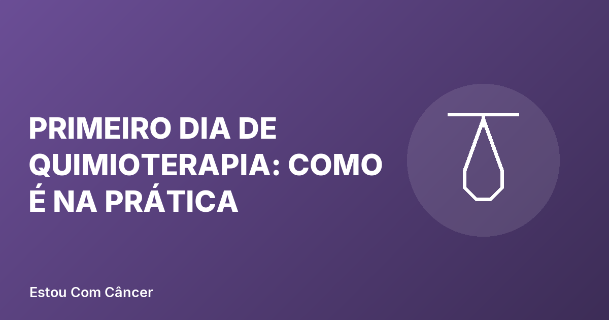 Paciente em poltrona de infusão durante o primeiro dia de quimioterapia acompanhado por enfermeira